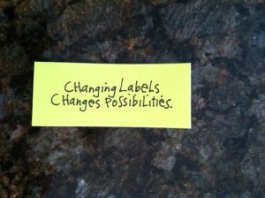 changing labels