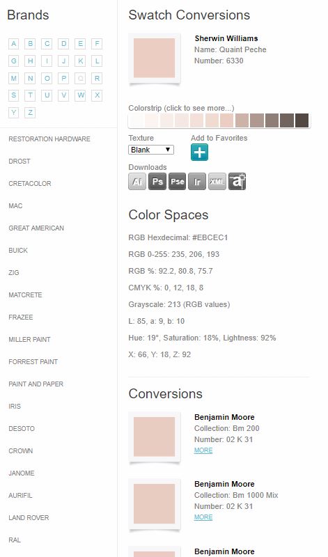 convert paint colors